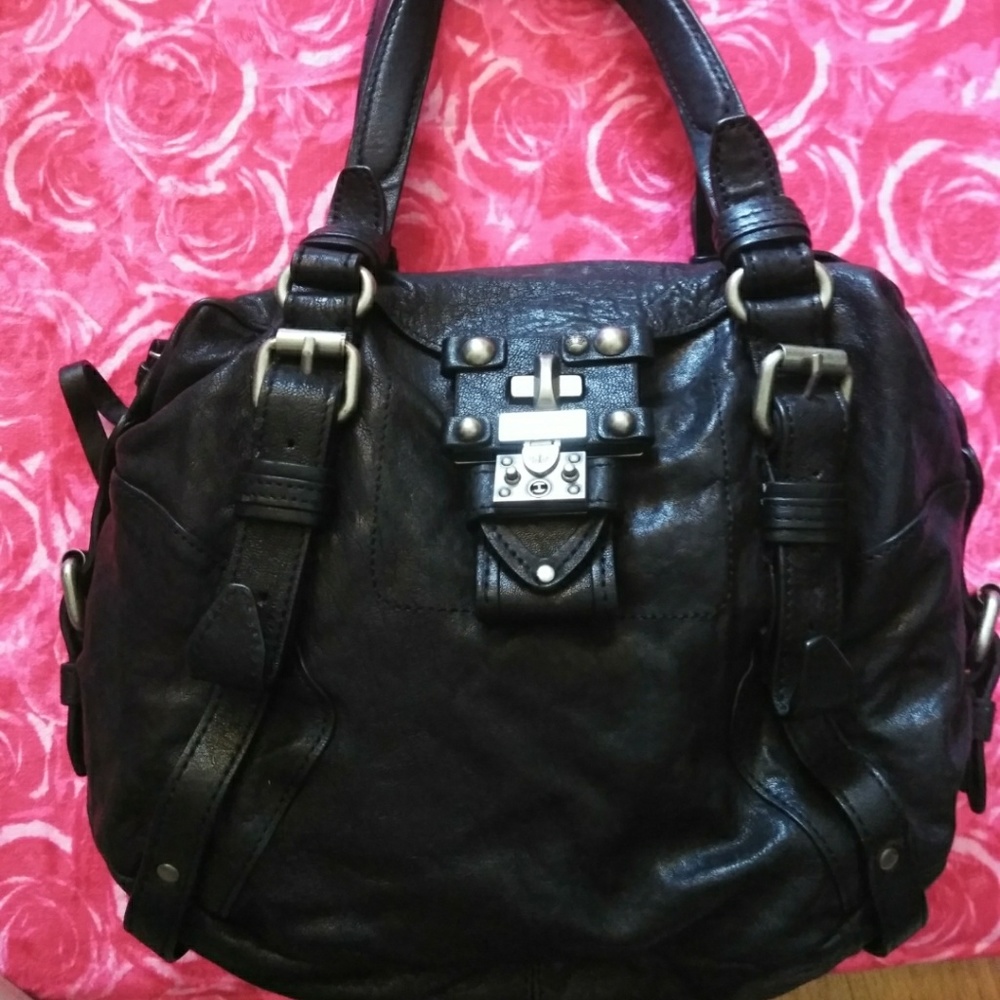Juicy couture black leather purse